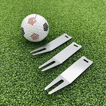 Moore-Golfing-Divot-Repair-Tool-Classic-Aluminum-3-Pack-Silver