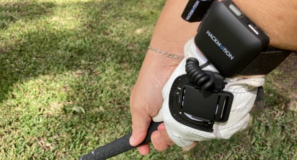 HackMotion Wrist Sensor at Golf Course