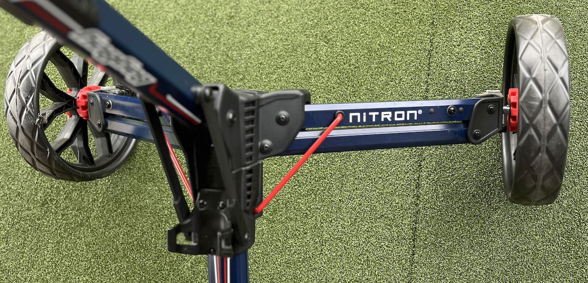 Bag Boy Nitron Auto Open Push cart Rear Wheels and Frame