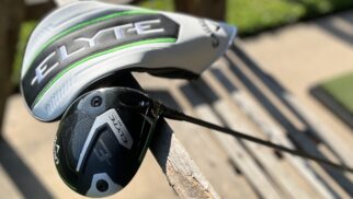 Callaway Elyte Triple Diamond Driver Sole View w: Headcover