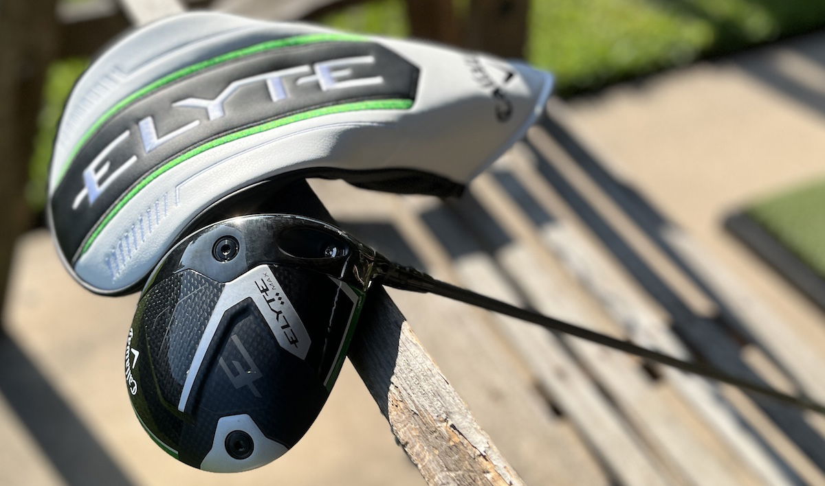 Callaway Elyte Triple Diamond Driver Sole View w: Headcover